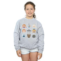 Sports Grey - Back - Frozen Girls Head Sweatshirt