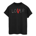 Black - Front - It Womens-Ladies Loser Lover Cotton Boyfriend T-Shirt