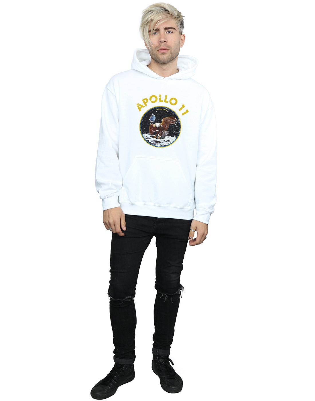 White - Lifestyle - NASA Mens Classic Apollo 11 Hoodie