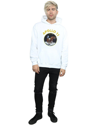 White - Lifestyle - NASA Mens Classic Apollo 11 Hoodie