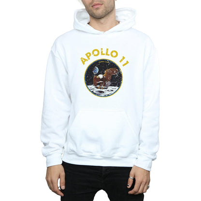 White - Side - NASA Mens Classic Apollo 11 Hoodie
