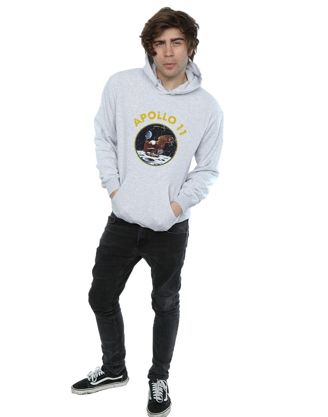 Sports Grey - Lifestyle - NASA Mens Classic Apollo 11 Hoodie