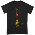 Black-Red-Yellow - Front - It Unisex Adult Pennywise Shadow T-Shirt