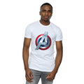 White - Back - Marvel Avengers Mens 3D Logo T-Shirt