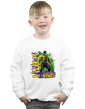 White - Back - Hulk Boys Incredible Avenger Sweatshirt