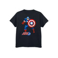 Black - Front - Captain America Boys The First Avenger T-Shirt