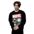 Black - Back - Avengers Mens Icons Sweatshirt