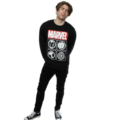 Black - Lifestyle - Avengers Mens Icons Sweatshirt