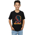 Black - Back - Avengers Infinity War Boys Iron Spider Character T-Shirt