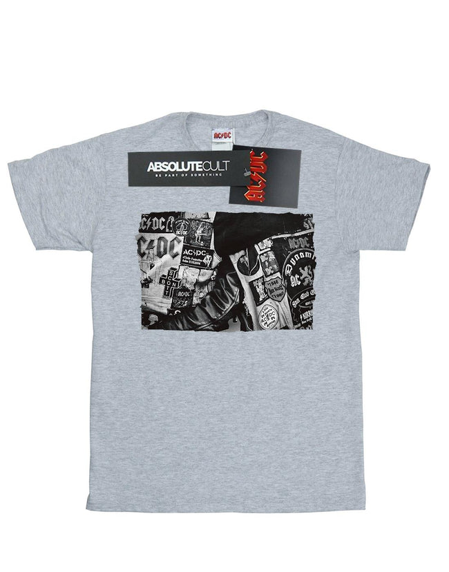 AC/DC Girls Badges And Posters Collection Cotton T-Shirt | Discounts on ...