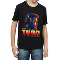 Black - Side - Avengers Infinity War Boys Thor Character T-Shirt