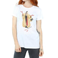 White-Beige - Back - 101 Dalmatians Womens-Ladies Cruella De Vil Boyfriend T-Shirt