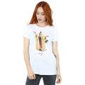 White-Beige - Side - 101 Dalmatians Womens-Ladies Cruella De Vil Boyfriend T-Shirt