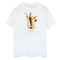White-Beige - Front - 101 Dalmatians Womens-Ladies Cruella De Vil Boyfriend T-Shirt