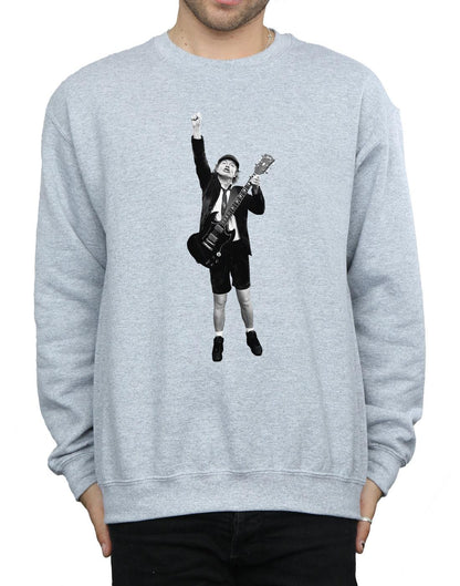Sports Grey - Side - AC-DC Mens Angus Young Cut Out Cotton Sweatshirt