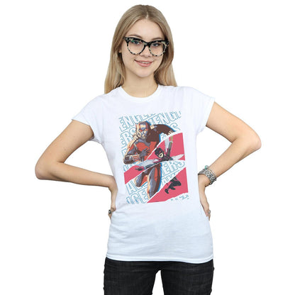 White - Back - Marvel Womens-Ladies Avengers Ant-Man And The Wasp Collage Cotton T-Shirt