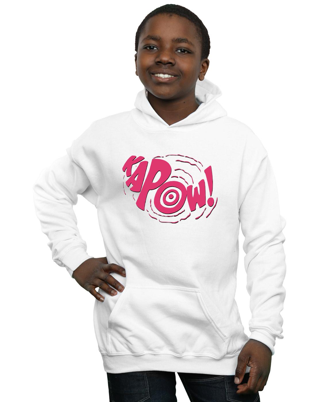 White - Back - DC Comics Boys Batman TV Series Kapow Hoodie