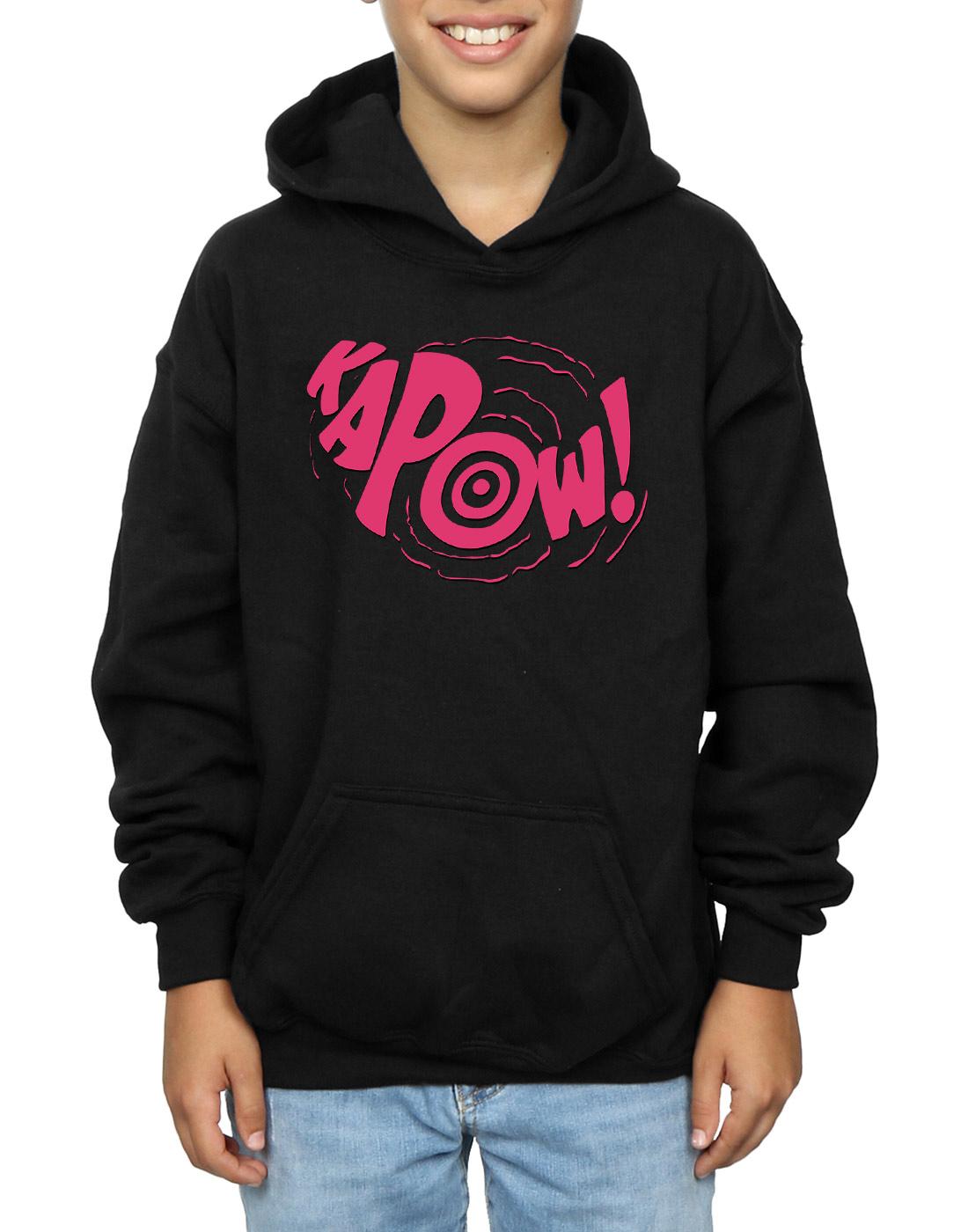 Black - Side - DC Comics Boys Batman TV Series Kapow Hoodie