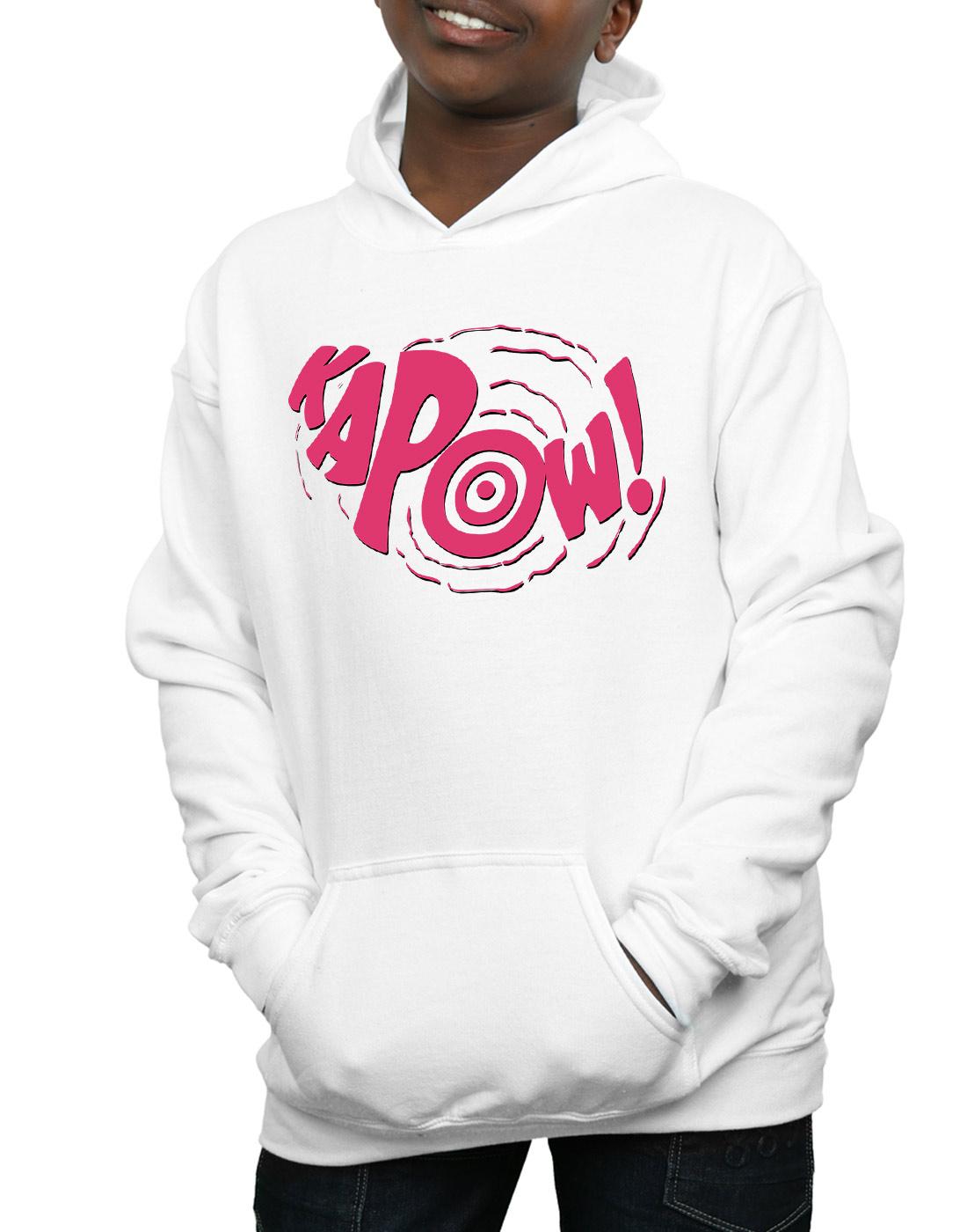 White - Side - DC Comics Boys Batman TV Series Kapow Hoodie