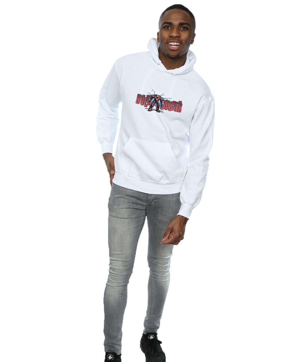 White - Lifestyle - Marvel Mens Avengers Infinity War Hulkbuster 2.0 Hoodie