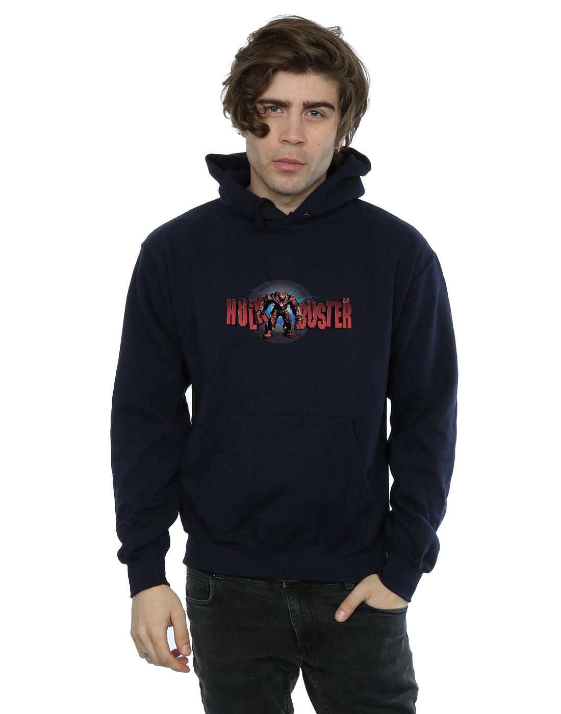 Navy Blue - Back - Marvel Mens Avengers Infinity War Hulkbuster 2.0 Hoodie