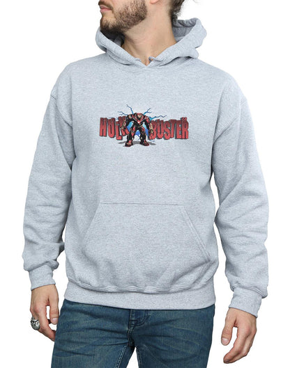 Sports Grey - Side - Marvel Mens Avengers Infinity War Hulkbuster 2.0 Hoodie