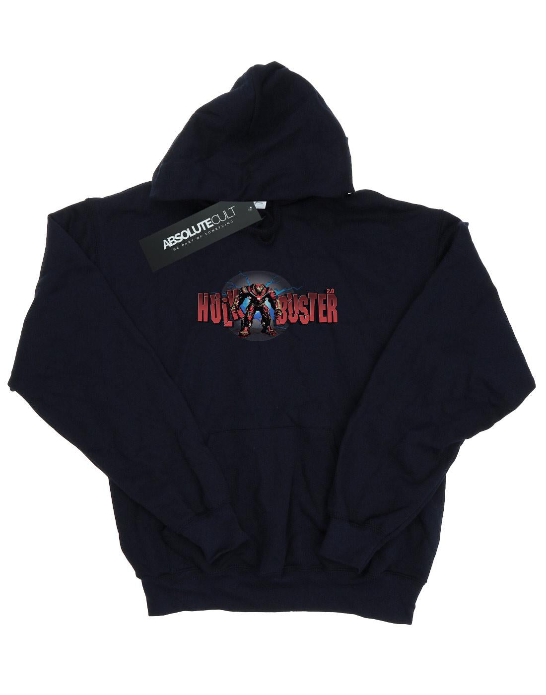Navy Blue - Front - Marvel Mens Avengers Infinity War Hulkbuster 2.0 Hoodie