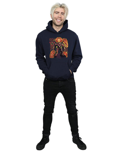 Navy Blue - Lifestyle - Marvel Mens Avengers Infinity War Hulkbuster Blueprint Hoodie
