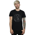 White - Back - Avengers Assemble Mens Logo T-Shirt
