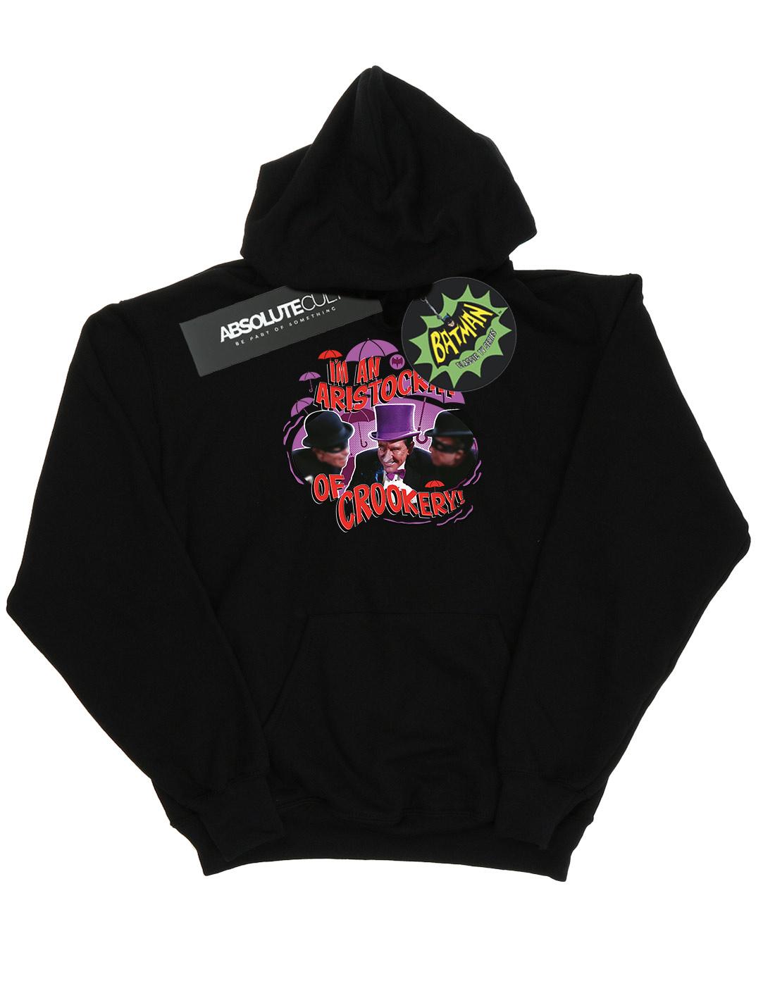 Black - Front - DC Comics Boys Batman TV Series The Penguin Aristocrat Hoodie