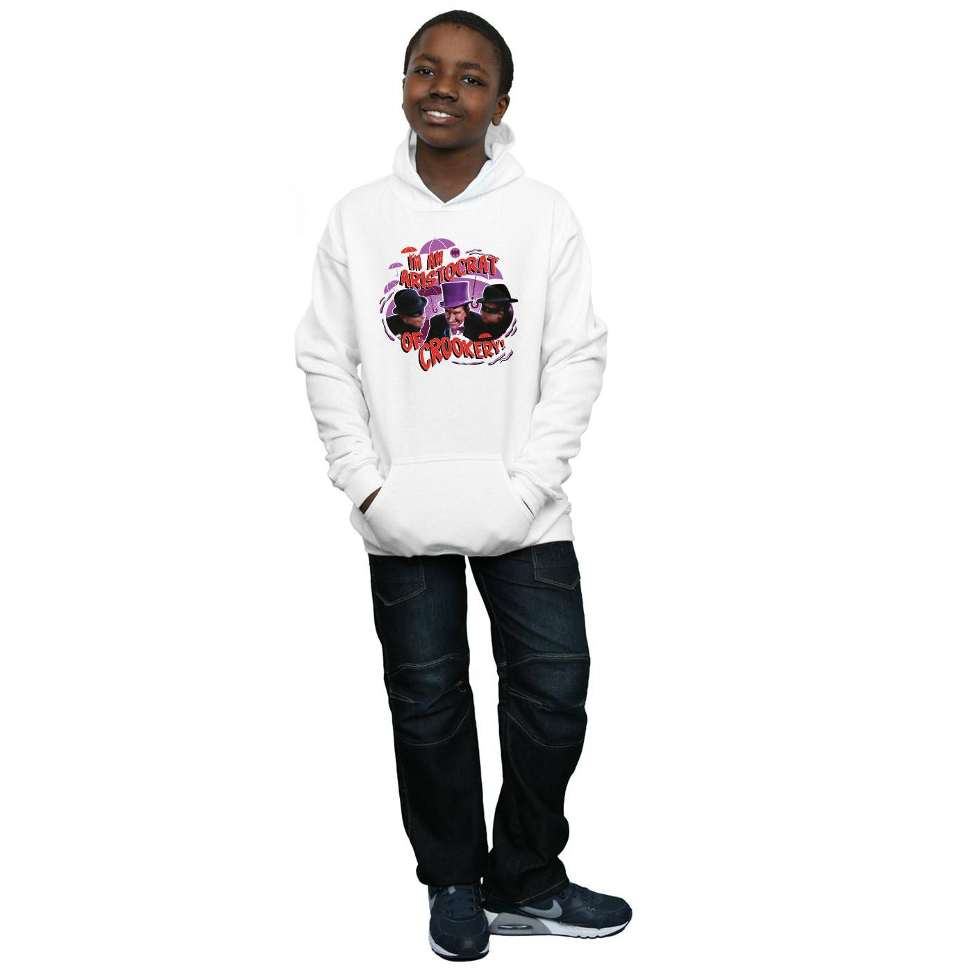 White - Lifestyle - DC Comics Boys Batman TV Series The Penguin Aristocrat Hoodie