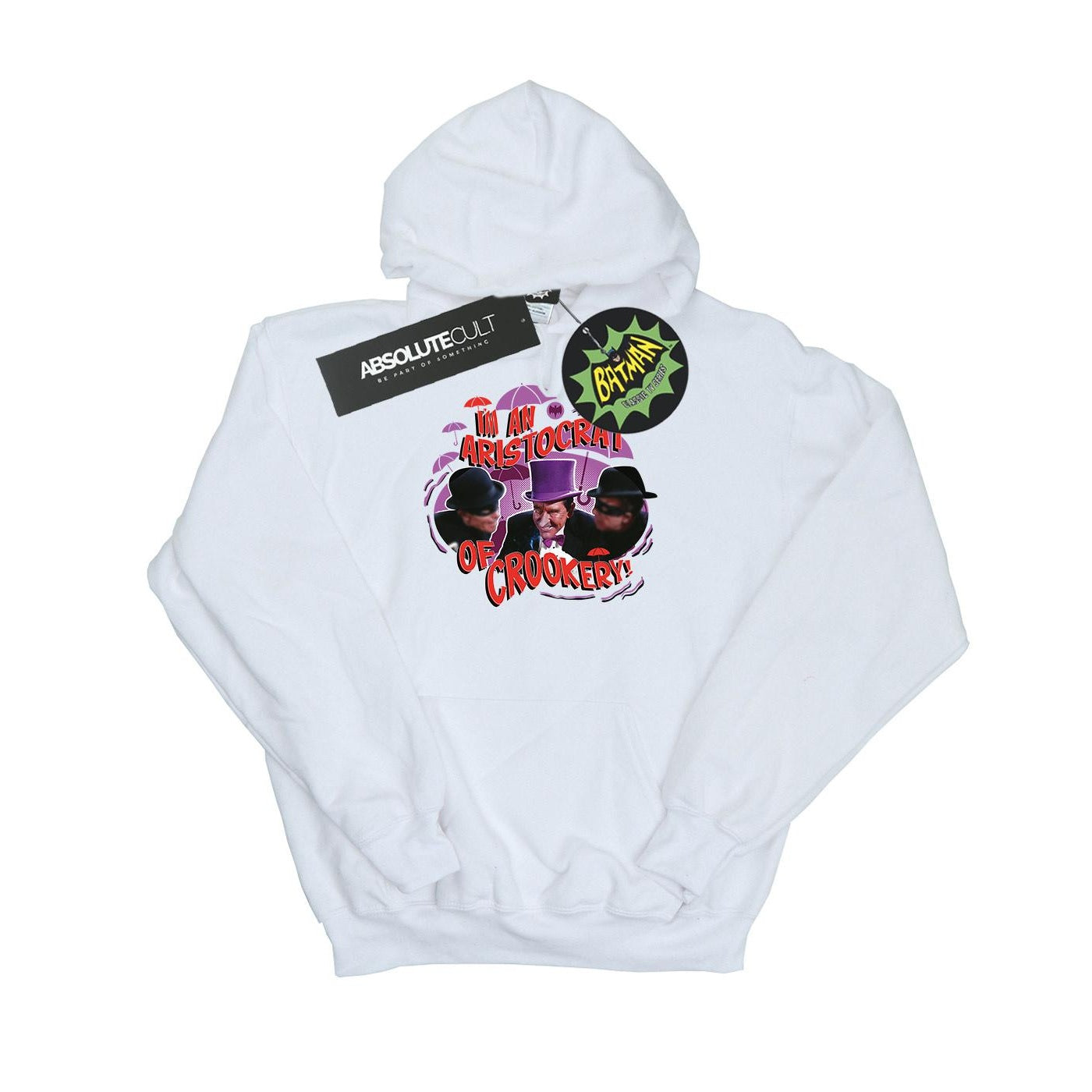White - Front - DC Comics Boys Batman TV Series The Penguin Aristocrat Hoodie