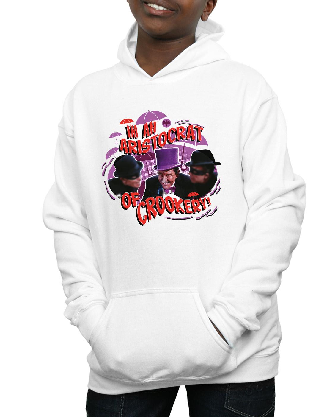White - Side - DC Comics Boys Batman TV Series The Penguin Aristocrat Hoodie