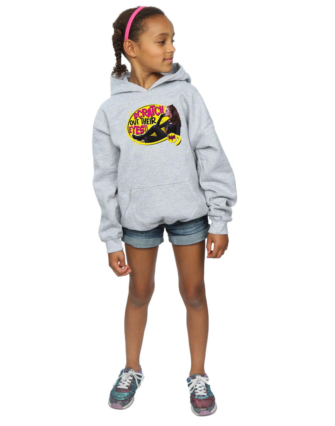 Sports Grey - Lifestyle - DC Comics Girls Batman TV Series Catwoman Scratch Hoodie