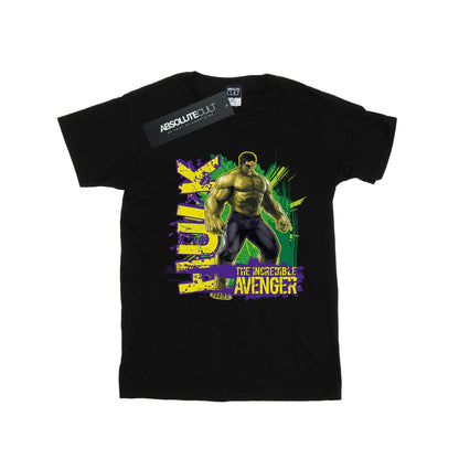 Black - Front - Hulk Mens The Incredible Avenger T-Shirt