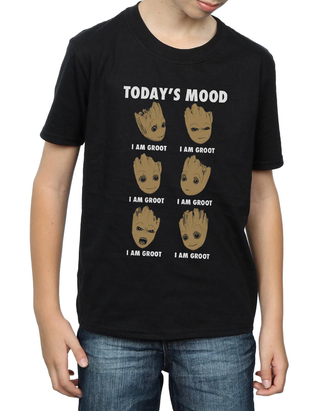 Black - Pack Shot - Guardians Of The Galaxy Boys Today´s Mood Baby Groot T-Shirt