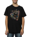 Black - Pack Shot - Guardians Of The Galaxy Boys Rocket Raccoon Neon T-Shirt