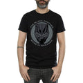 Black - Front - Black Panther Mens Made in Wakanda Cotton T-Shirt