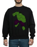 Black - Side - Hulk Mens Simple Sweatshirt