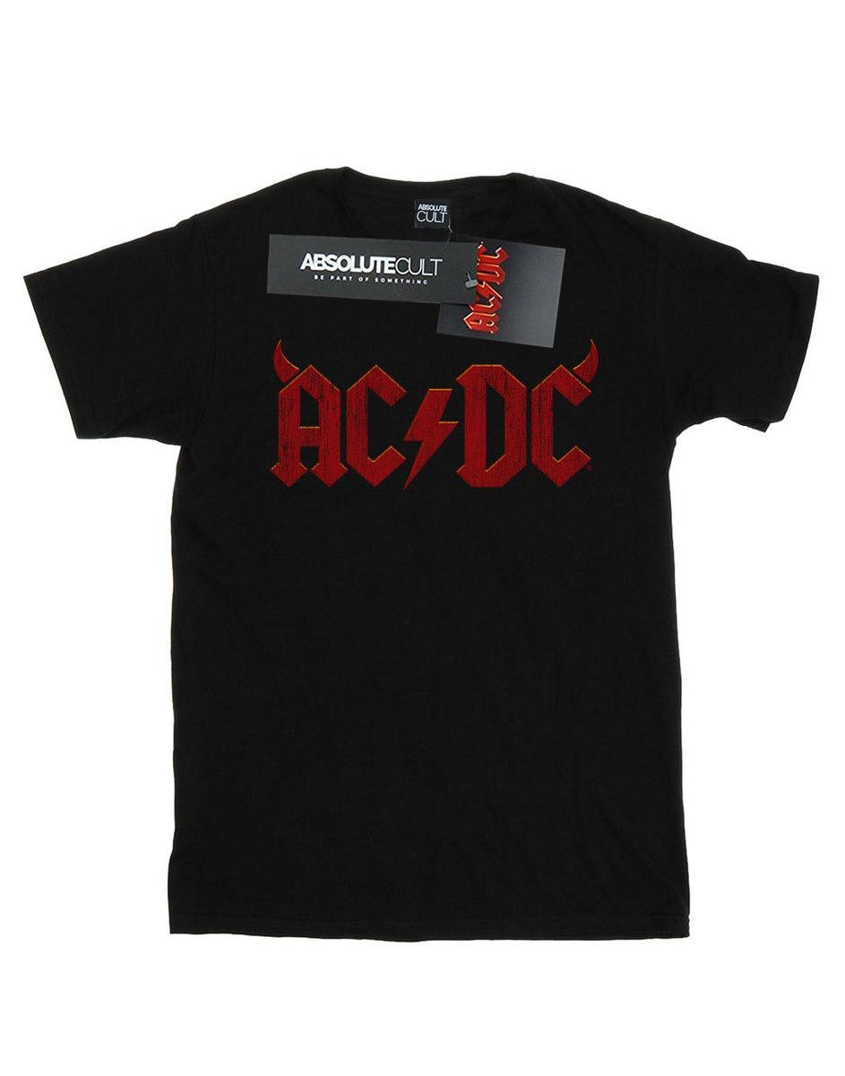 AC/DC Girls Horns Logo Cotton T-Shirt | Discounts on great Brands