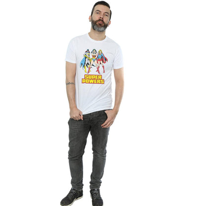White - Lifestyle - DC Super Hero Girls Mens Super Power Wonder Woman Group Cotton T-Shirt