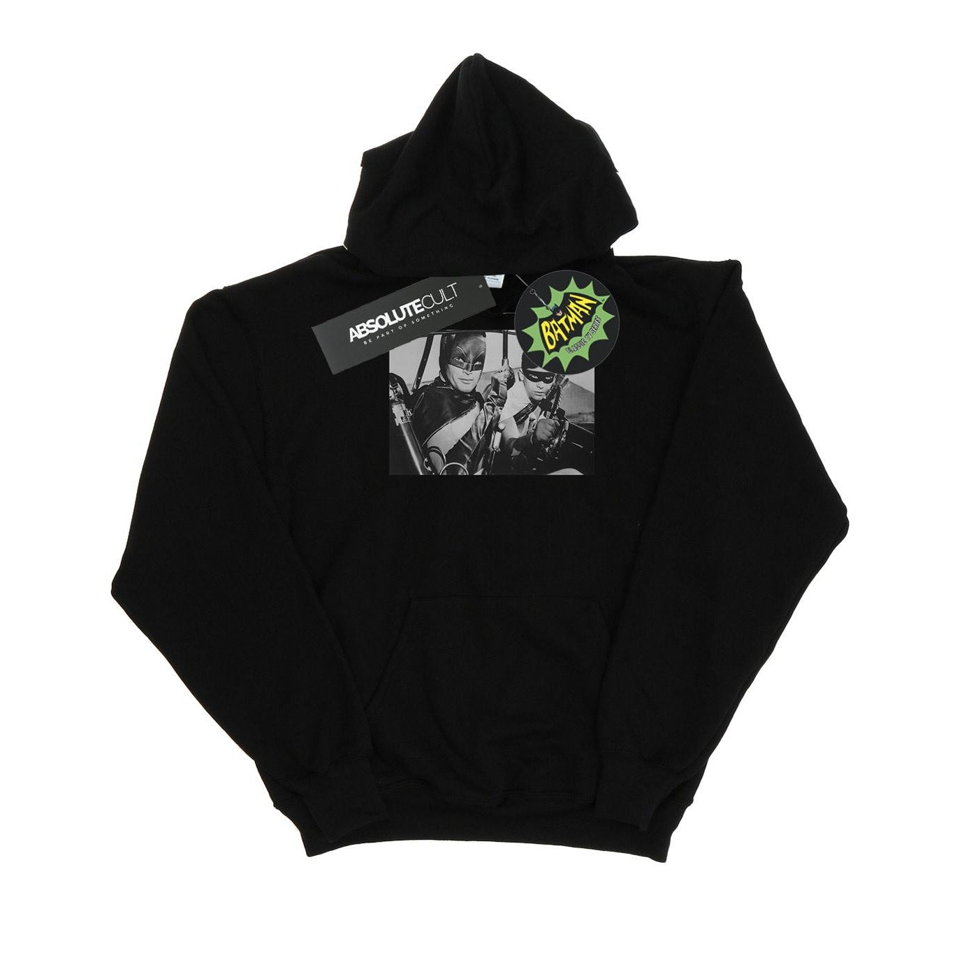 Black - Front - DC Comics Boys Batman TV Series Ready For Action Hoodie