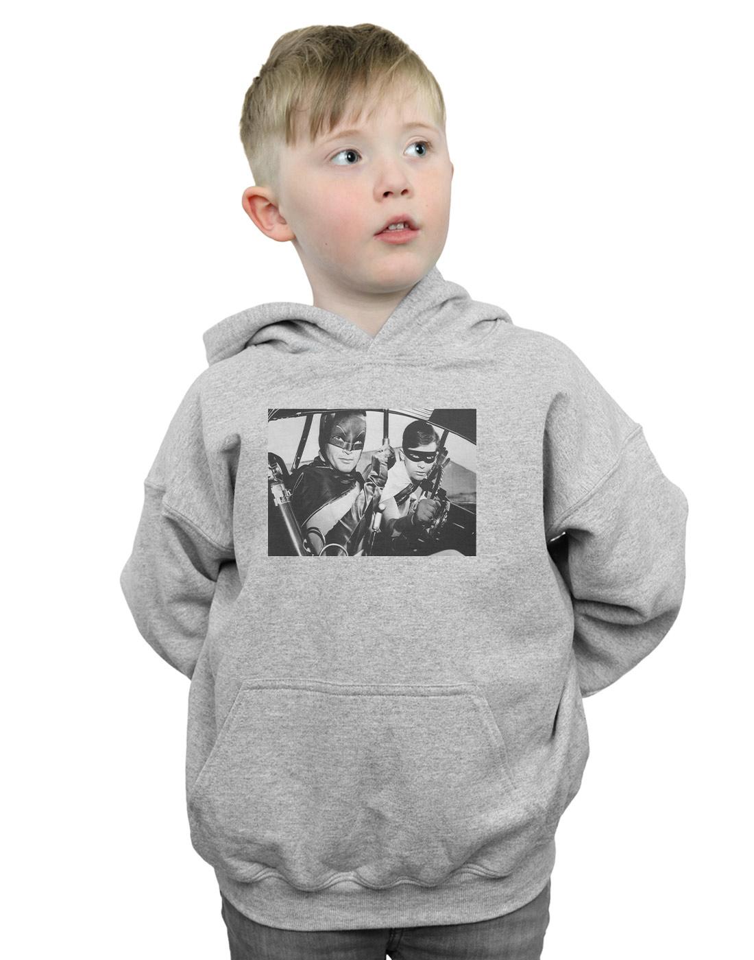 Sports Grey - Back - DC Comics Boys Batman TV Series Ready For Action Hoodie