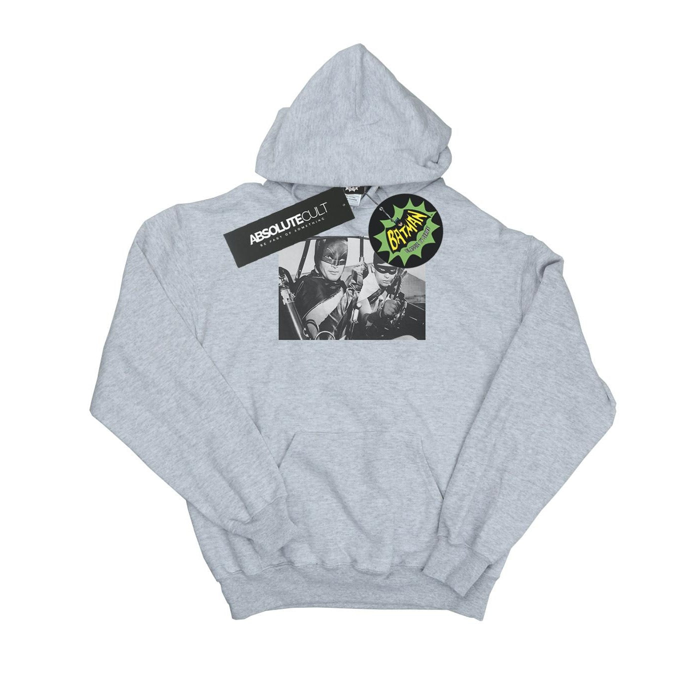 Sports Grey - Front - DC Comics Boys Batman TV Series Ready For Action Hoodie