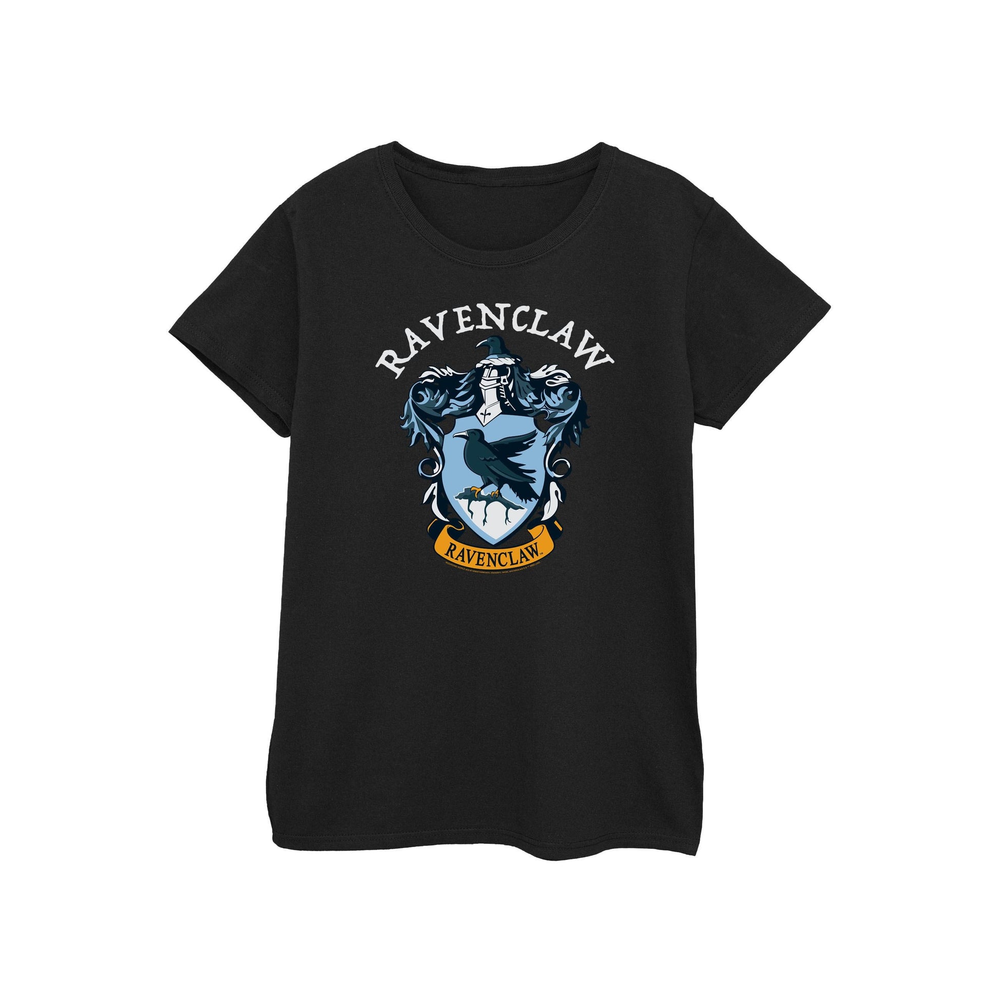 Black - Front - Harry Potter Womens-Ladies Ravenclaw Cotton T-Shirt