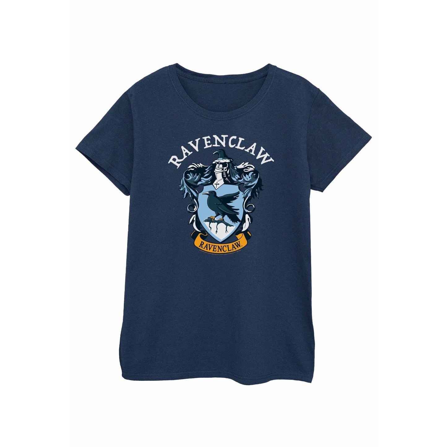 Navy Blue - Front - Harry Potter Womens-Ladies Ravenclaw Cotton T-Shirt