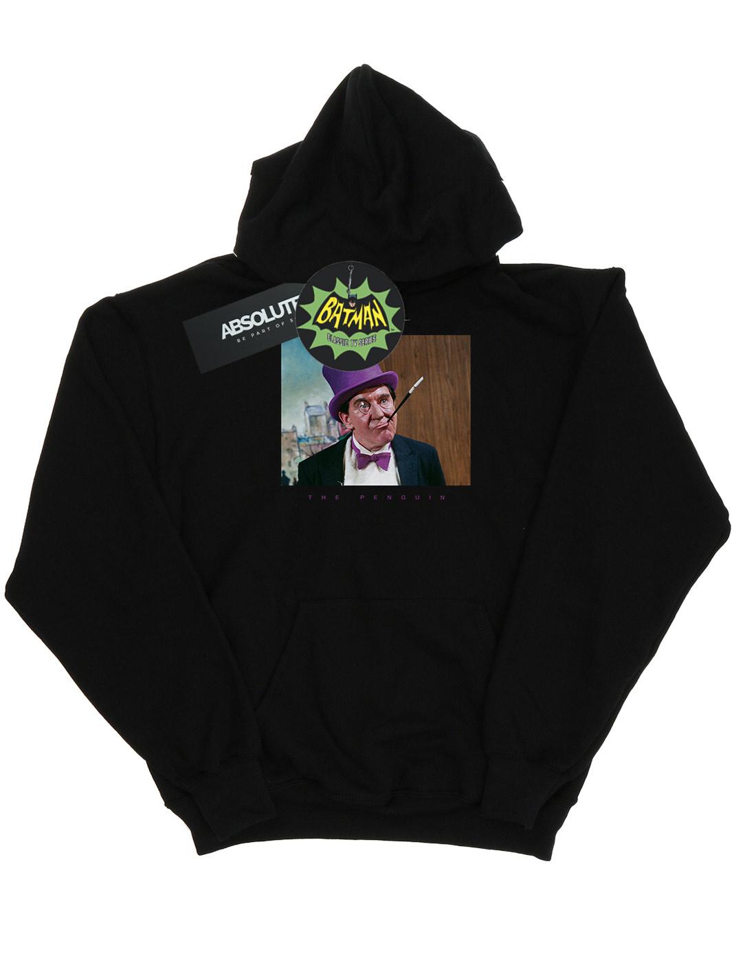 Black - Front - DC Comics Girls Batman TV Series The Penguin Photograph Hoodie