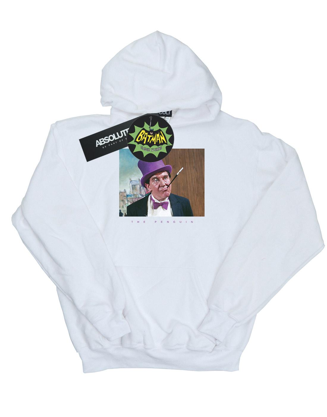 White - Front - DC Comics Girls Batman TV Series The Penguin Photograph Hoodie