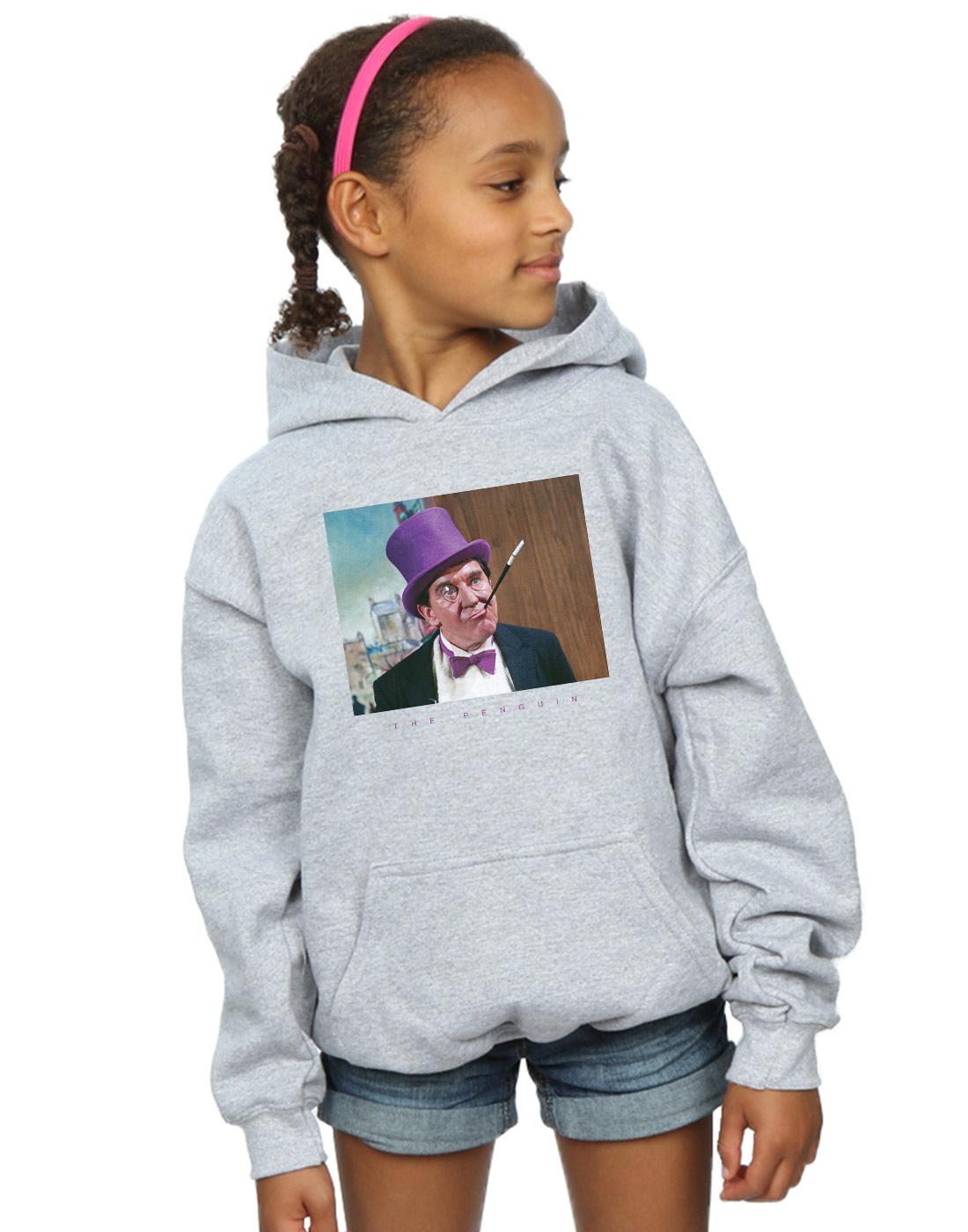 Sports Grey - Back - DC Comics Girls Batman TV Series The Penguin Photograph Hoodie