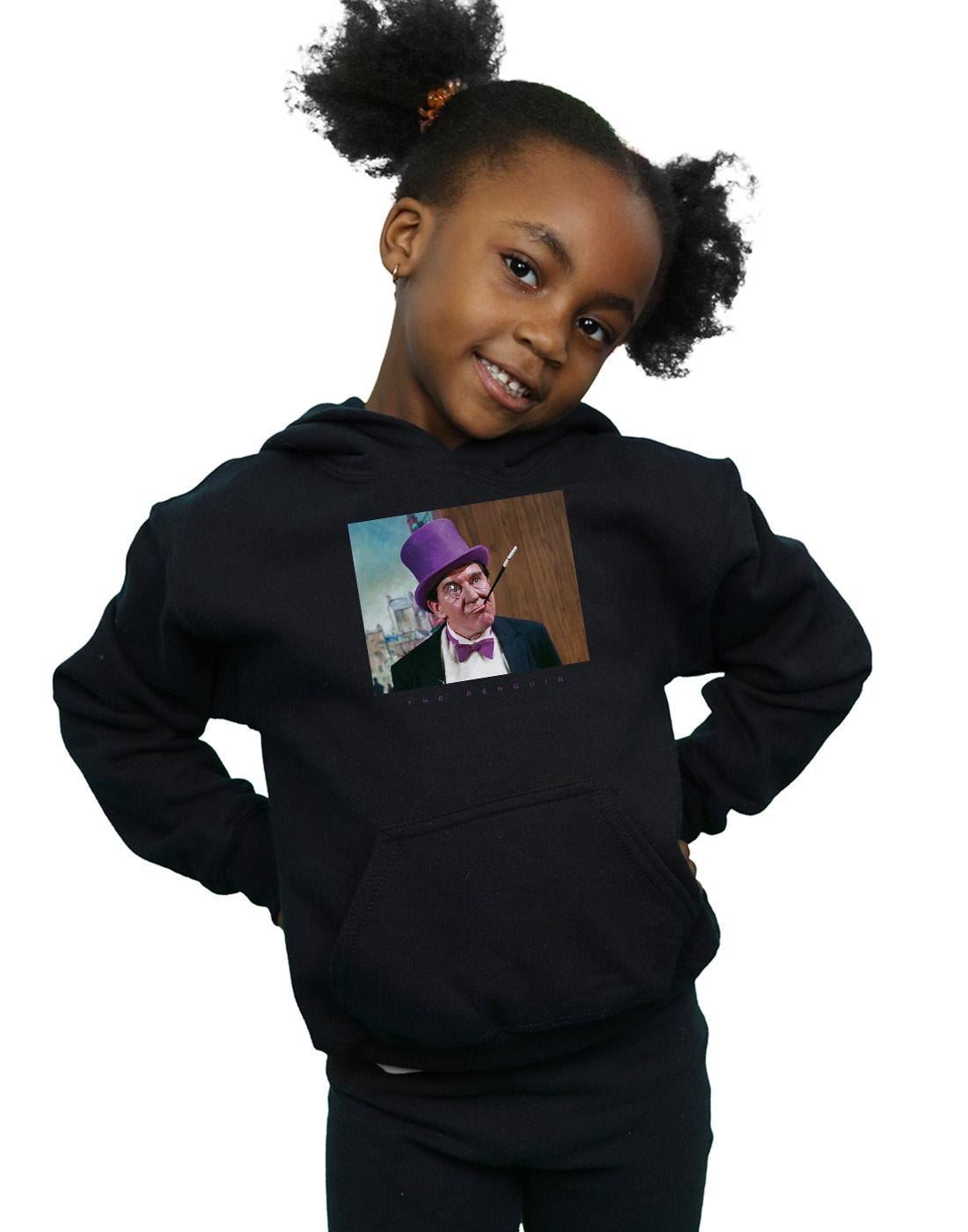 Black - Back - DC Comics Girls Batman TV Series The Penguin Photograph Hoodie
